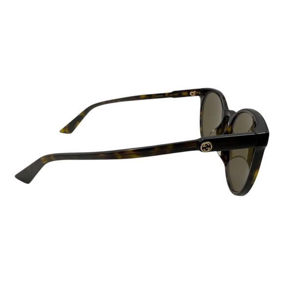 GUCCI GG0488S 002 Round Shape Sunglasses Dark Havana W Case - Picture 5 of 9